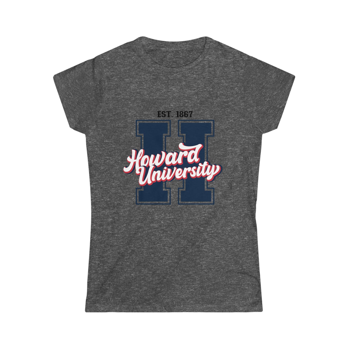 HBCU Love/ Howard University/ "H" is for Howard/ Women's Softstyle Tee)