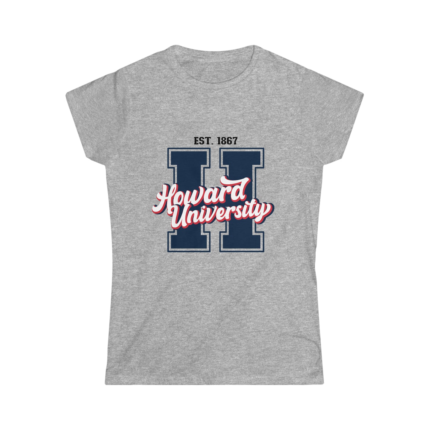 HBCU Love/ Howard University/ "H" is for Howard/ Women's Softstyle Tee)