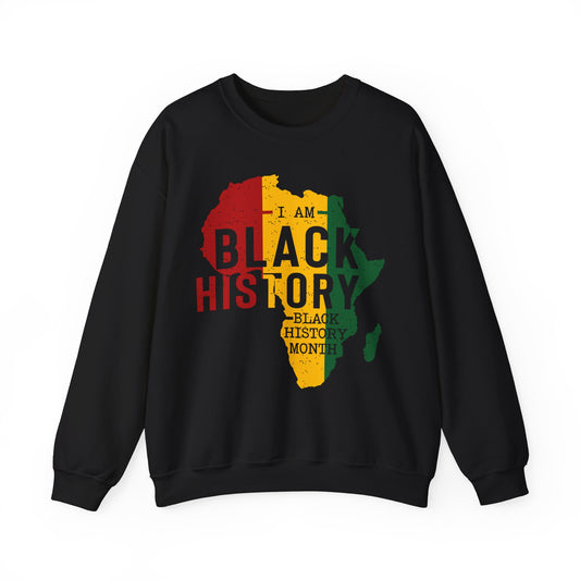 Inspirational (I Am Black Histrory2/ Unisex Heavy Blend™ Crewneck Sweatshirt)