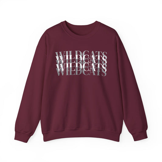 School Spirit (Woodlake Hills/ Wildcat X4/ Unisex Heavy Blend™ Crewneck Sweatshirt)