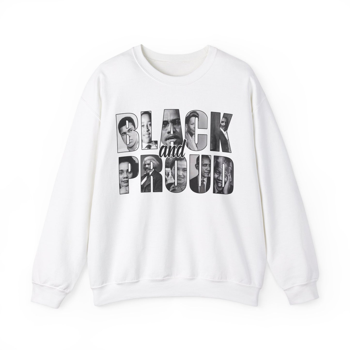 Inspirational (Black & Proud/ Unisex Heavy Blend™ Crewneck Sweatshirt)