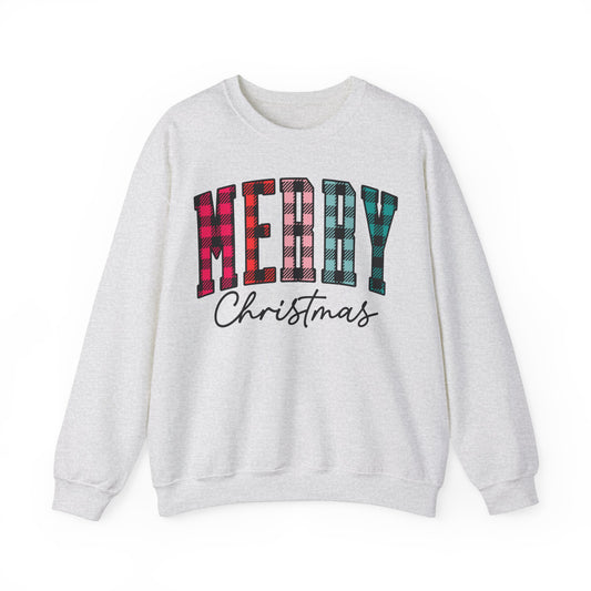 Seasonal Wear (Merry Christmas- Multi Color/ Unisex Heavy Blend™ Crewneck Sweatshirt)