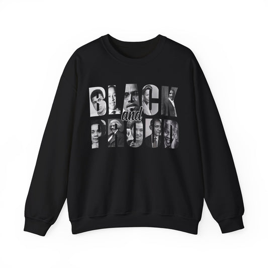 Inspirational (Black & Proud/ Unisex Heavy Blend™ Crewneck Sweatshirt)