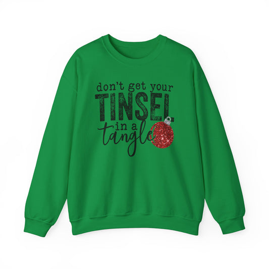 Seasonal Wear (Don't Get Your Tinsel In A Tangle/Unisex Heavy Blend™ Crewneck Sweatshirt)