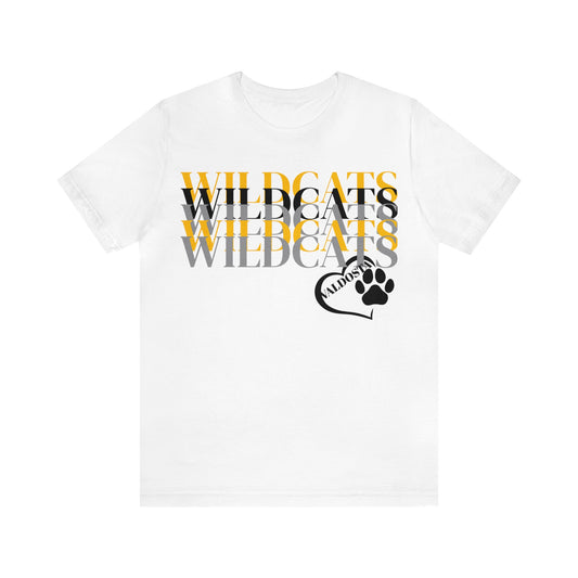 School Spirit (Valdosta High School "Wildcats"/ Unisex Jersey Short Sleeve Tee)