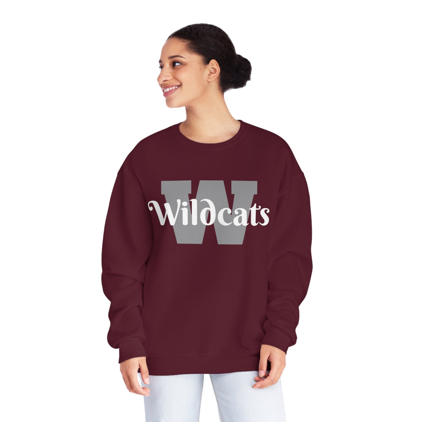 School Spirit (Woodlake Hills Middle/ Unisex NuBlend® Crewneck Sweatshirt)