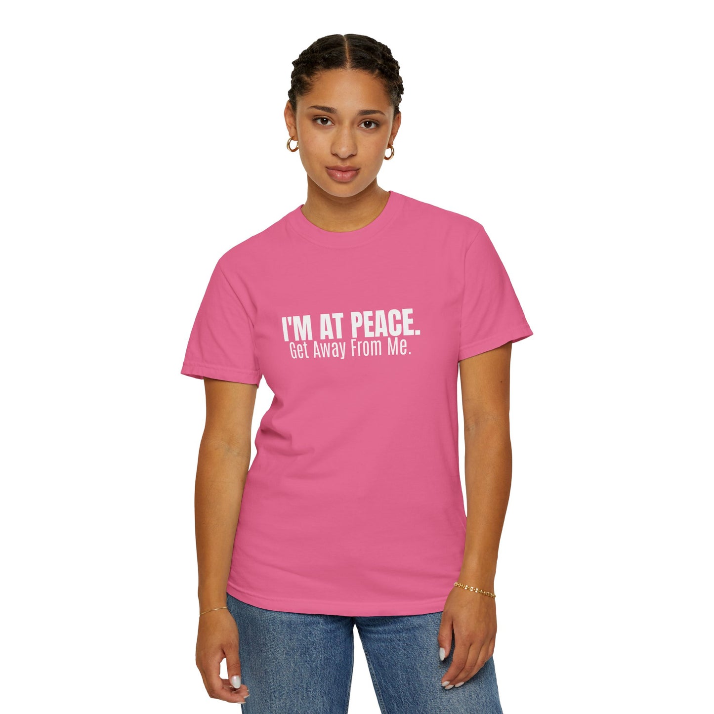 Inspirational (I'm At Peace.../Unisex Garment-Dyed T-shirt)