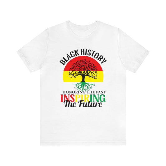 Inspirational (Black History Inspiring the Future/ Unisex Jersey Short Sleeve Tee)