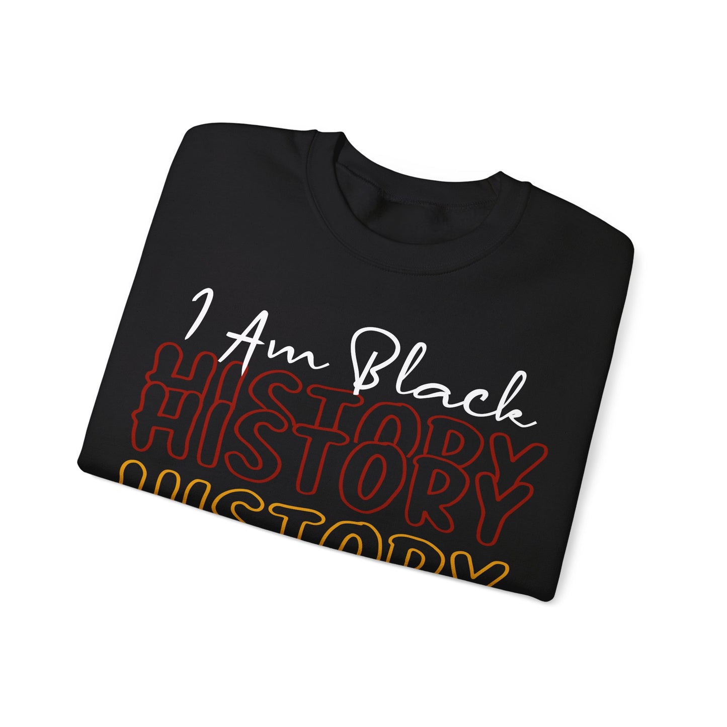 Inspirational (I Am Black History/ Unisex Heavy Blend™ Crewneck Sweatshirt)