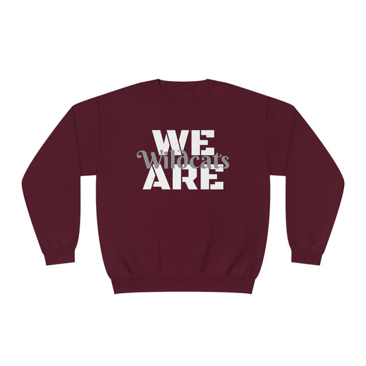 School Spirit (Woodlake Hills Middle/ We Are Wildcats/ Unisex NuBlend® Crewneck Sweatshirt)