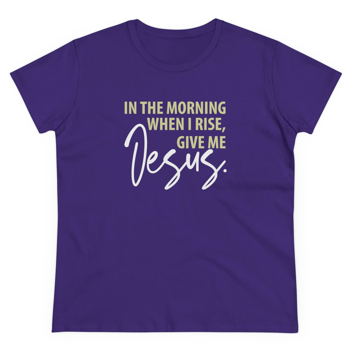Christian Apparel (Give Me Jesus/ Women's Midweight Cotton Tee)