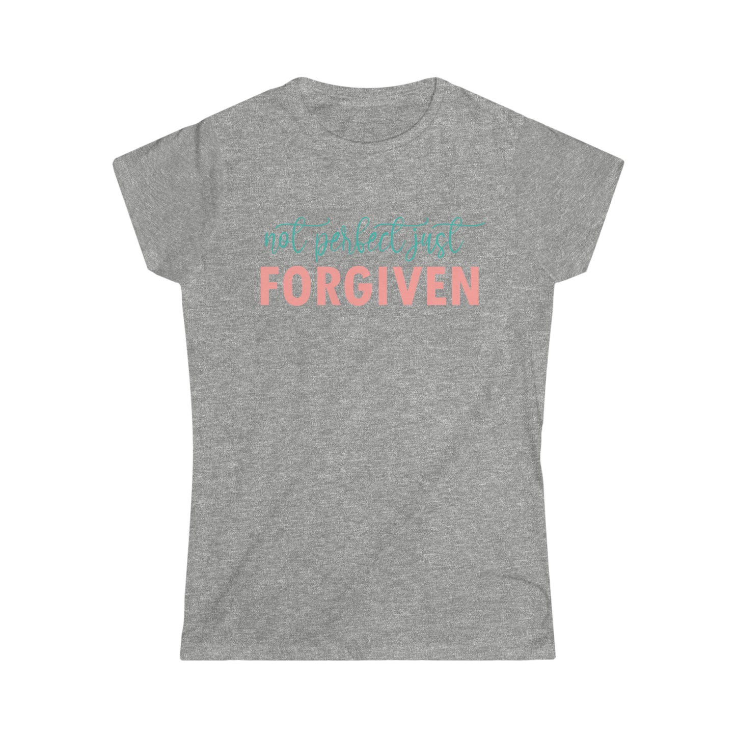 Christian (Not Perfect Just Forgiven/ Women's Softstyle Tee)
