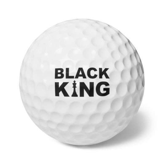 Golf Balls, 6pcs (Black King)