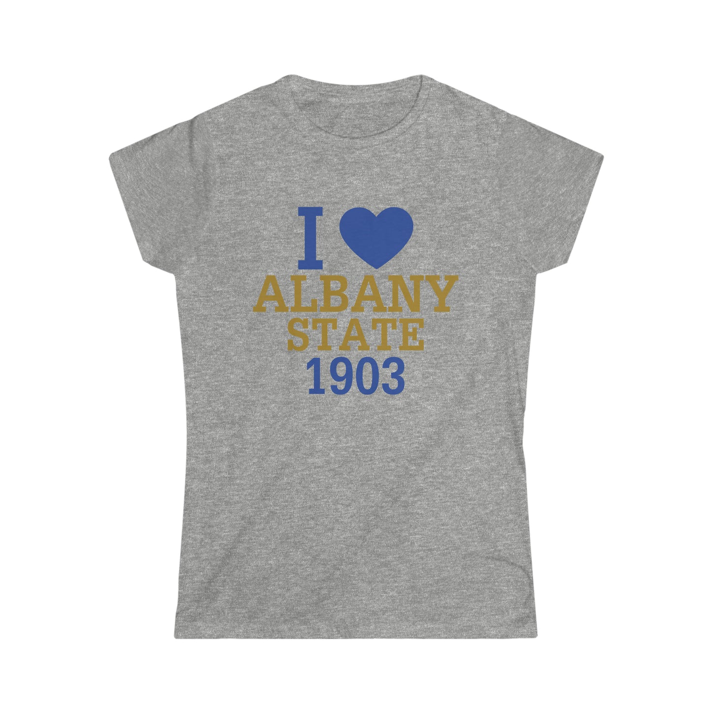 HBCU Love (I Love Albany State 1903/ Women's Softstyle Tee)