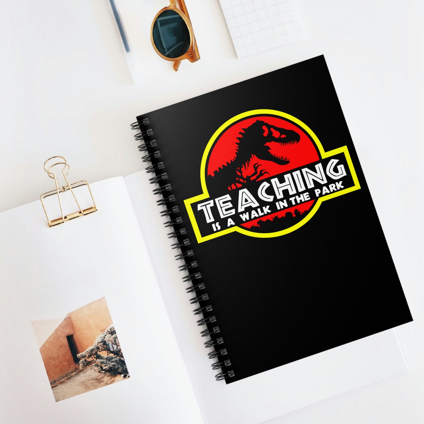 Educator Items (Teaching Is A Walk In The Park/ Spiral Notebook - Ruled Line)