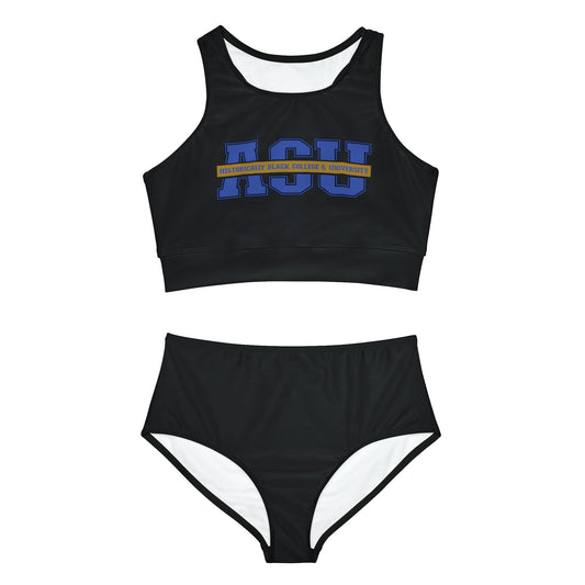HBCU Love (Albany State University/ Sporty Bikini Set (AOP))