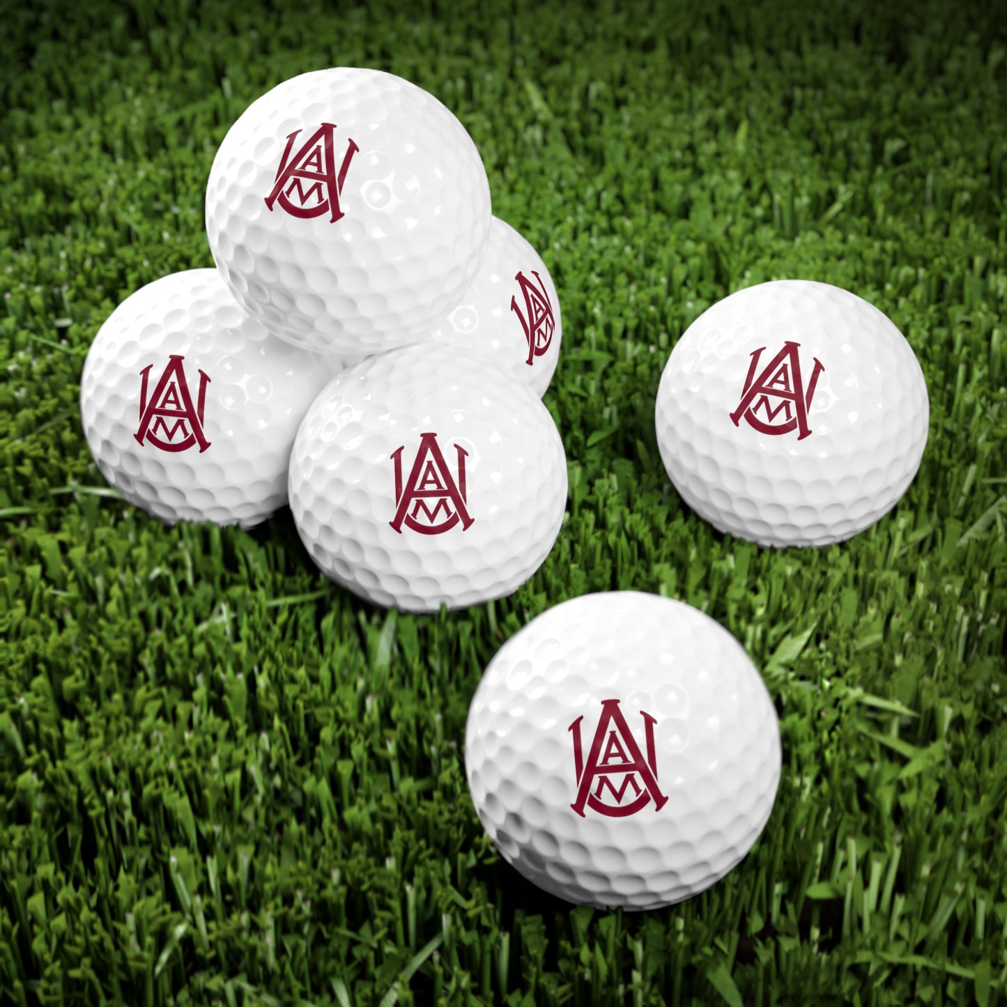 Golf Balls, 6pcs (University of Alabama A & M)