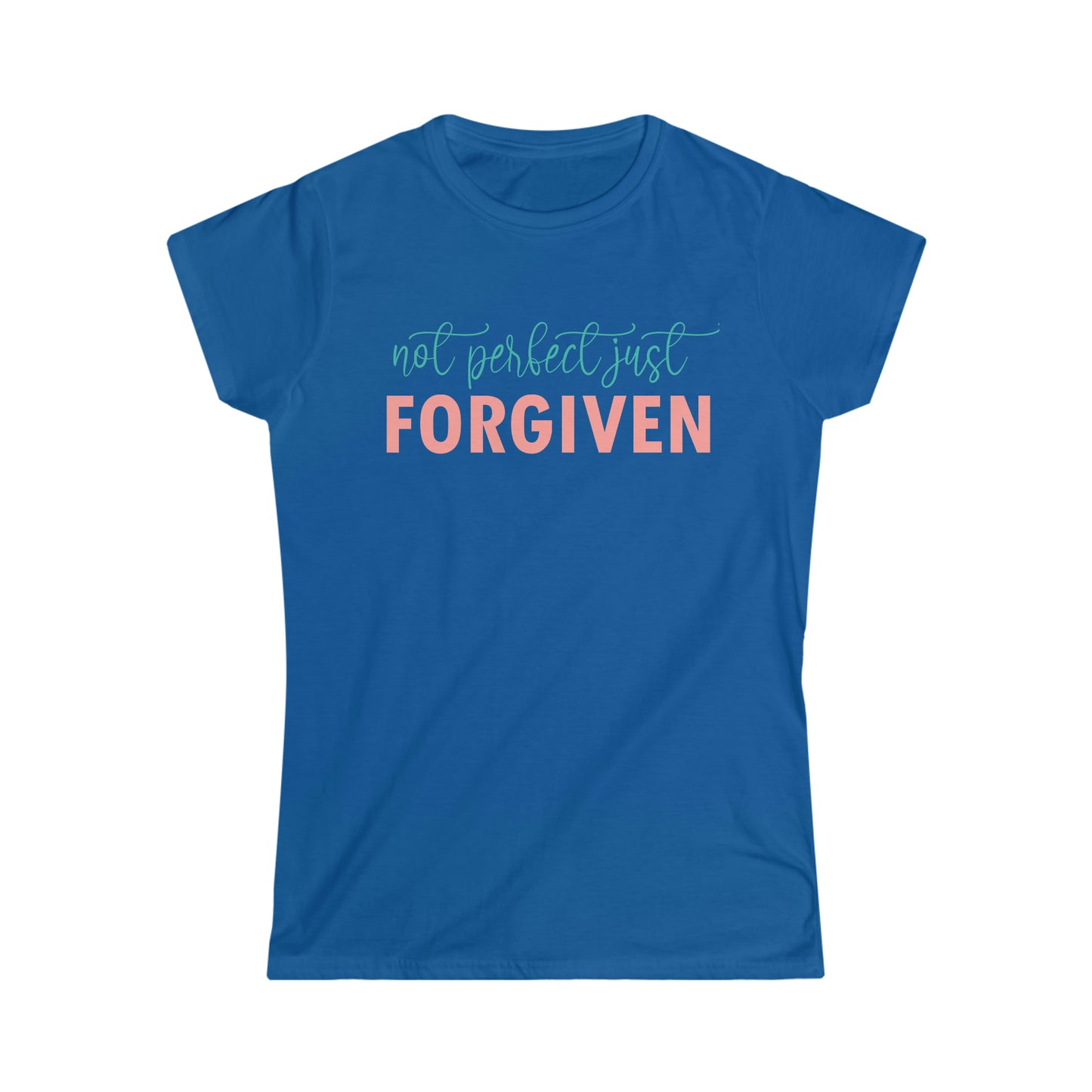 Christian (Not Perfect Just Forgiven/ Women's Softstyle Tee)