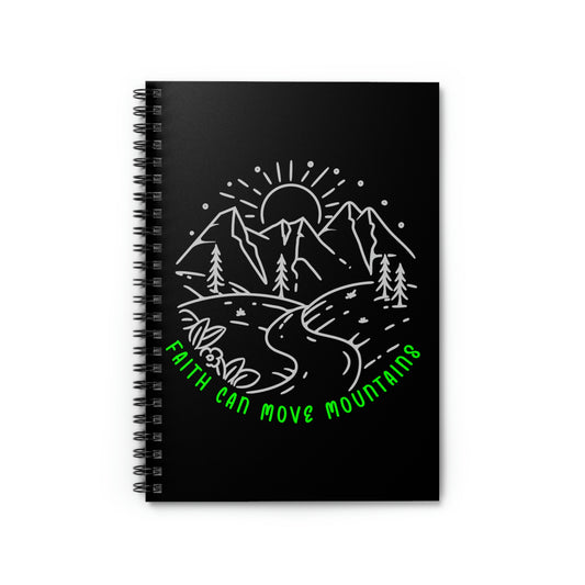 Christian Items (Faith Can Move Mountains/ Spiral Notebook - Ruled Line)
