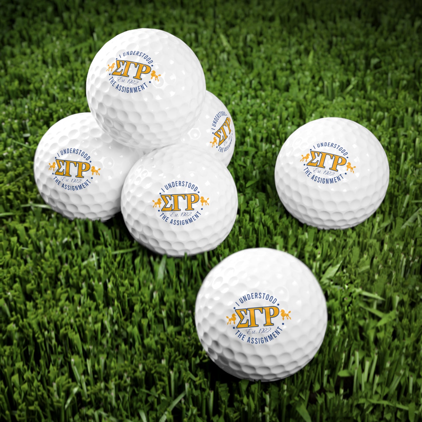 Golf Balls, 6pcs (Sigma Gamma)