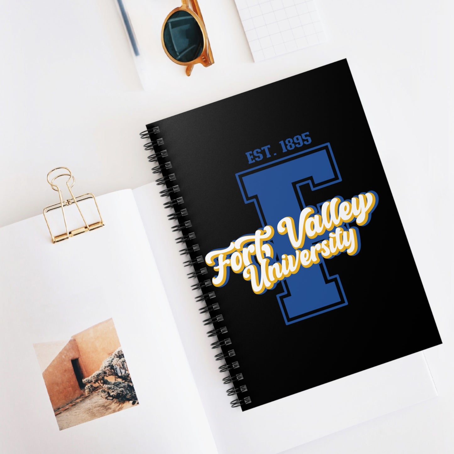 HBCU Love (Fort Valley State University "F" is for Fort Valley/ Spiral Notebook - Ruled Line)